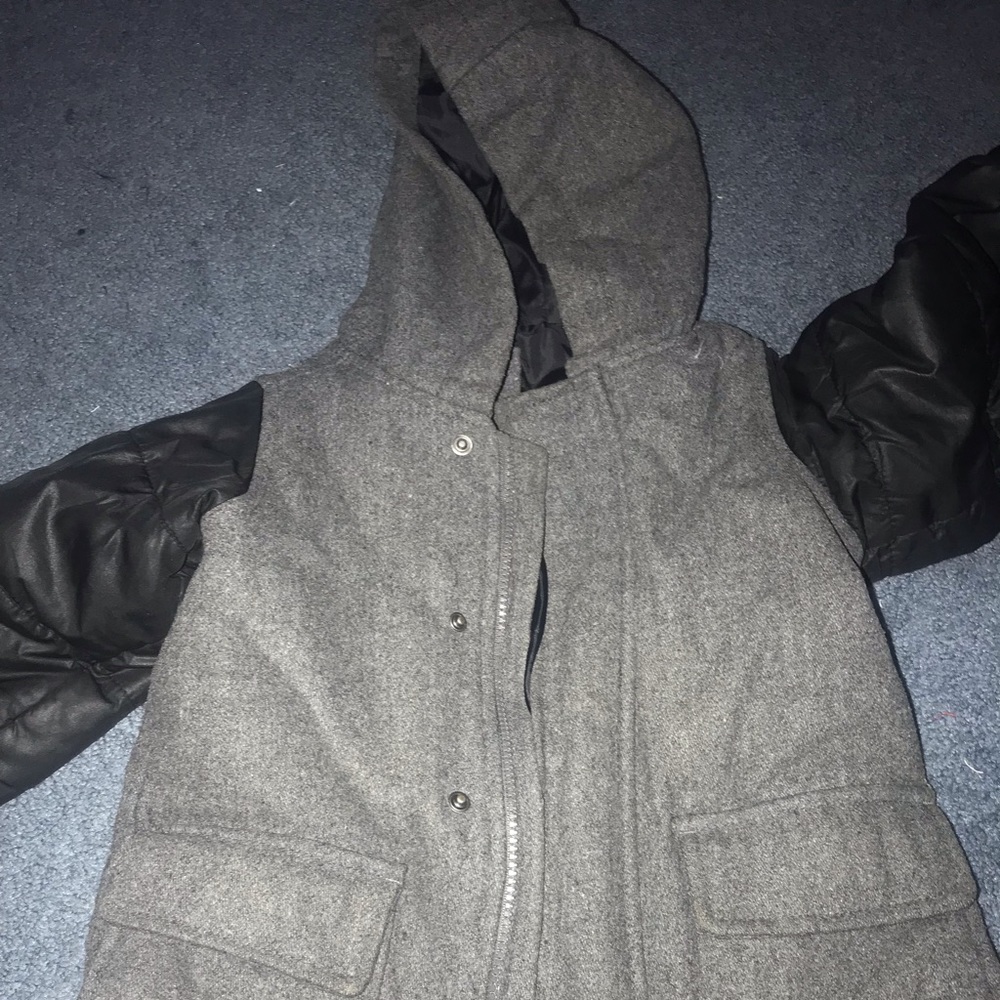 Boys pea coat with hood